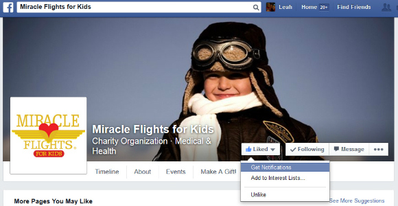 Click Here to Follow Miracle Flights on Facebook!