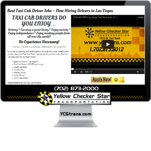 TAXI CAB DRIVER JOBS Las Vegas-Apply Online Today at YCStrans.com 702-873-8012