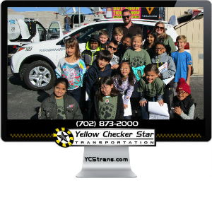 Yellow Checker Star Cab Attends Career Day on Wheels at Bonner Elementary