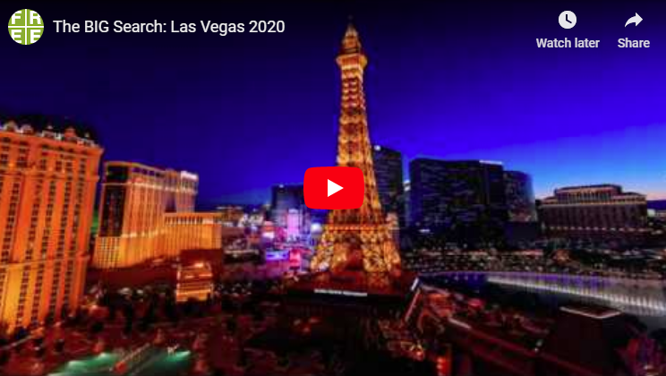 FREE International’s – The BIG Search Las Vegas 2020, Jan 29 – Feb 1